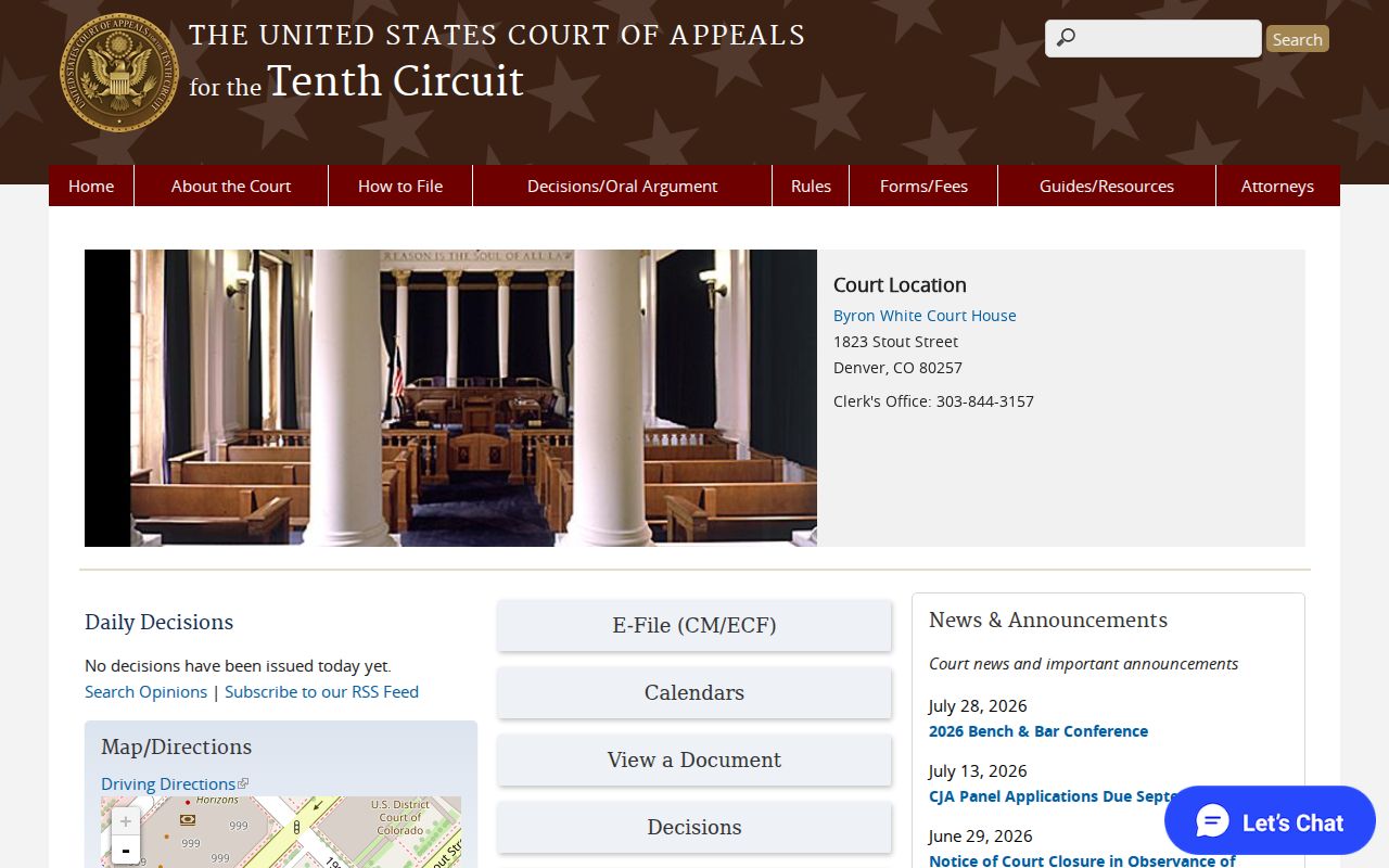 Rio Grande County traffic court records venue comparison with the Tenth Circuit