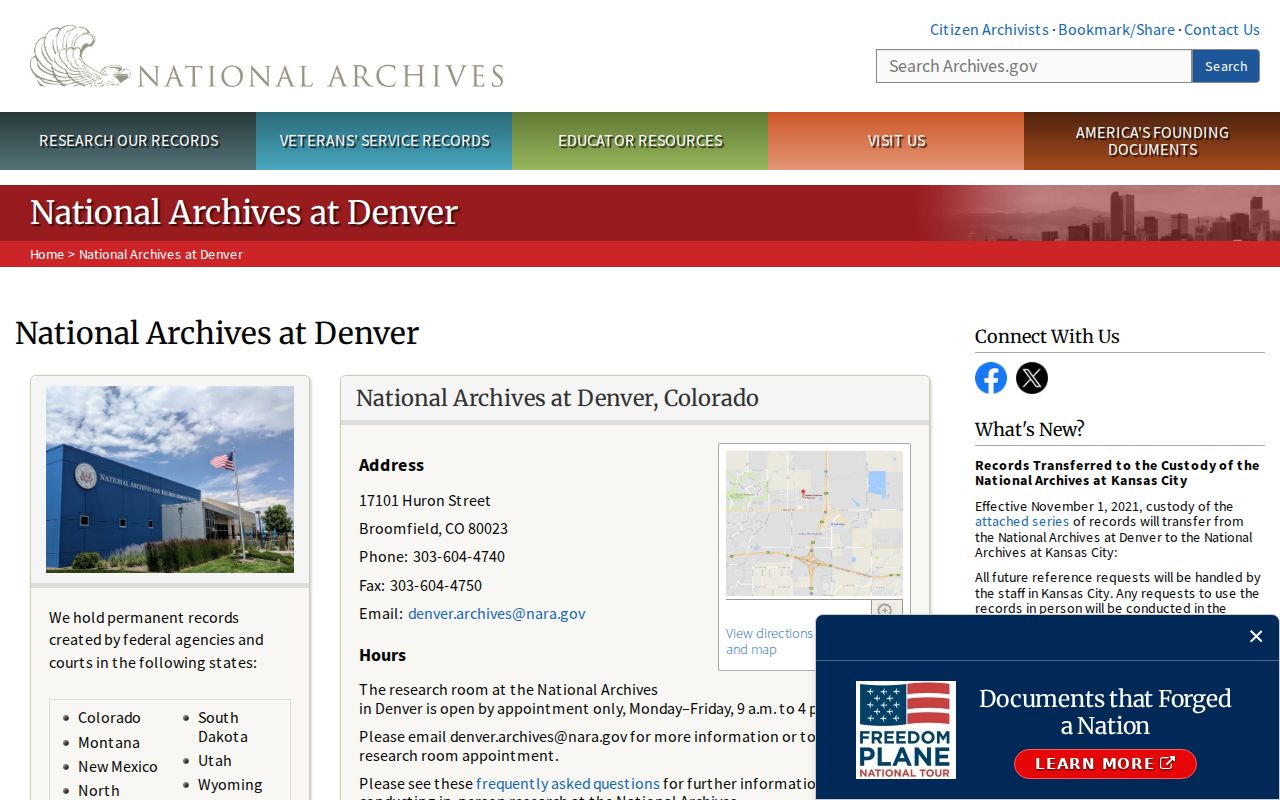 Rio Grande County traffic court records comparison with the National Archives at Denver